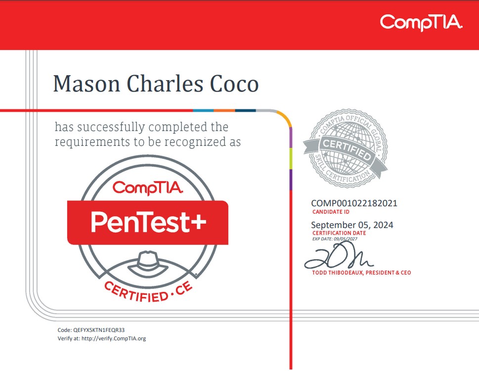 CompTIA Pentest+